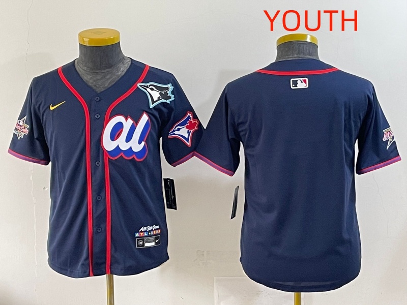 Youth 2025 Toronto Blue Jays blank dark blue 2025 MLB All Star Nike Jersey style 5
